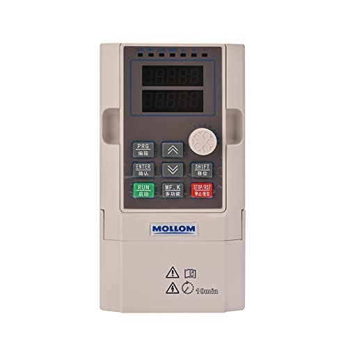MOLLOM VFD 220V 2.2KW 3HP 9.6A 220V Single or Three Phase Input to 3 Phase 0-3000 Hz Output Variable Frequency Drive Control Inverter for Spindle Motor CNC Speed Control - Image 1