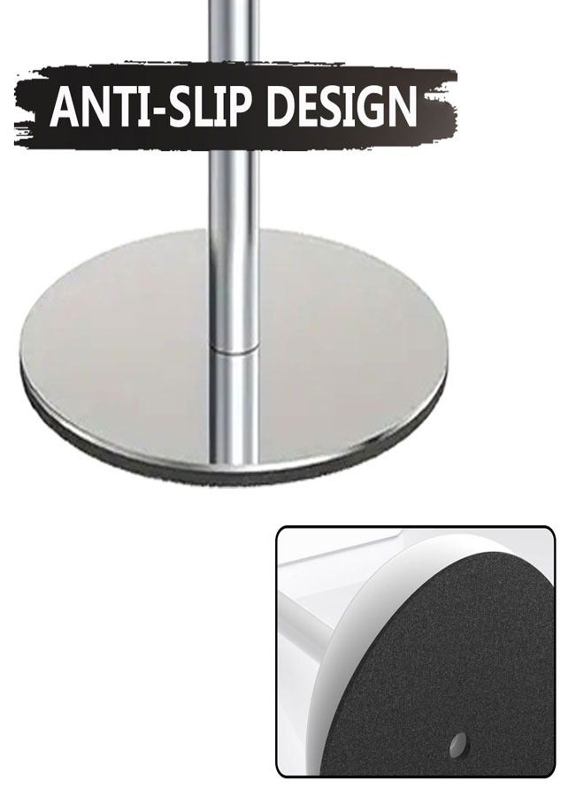 HAWAWA Hand Towel Holder Stand, T-Shape Stainless Steel Free-Standing Rack for Bathroom & Kitchen Countertops,  Non-Slip Bottom, Silver, 1 Pack - Image 4