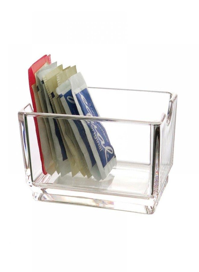Sizikato Clear Acrylic Sugar Packet Holder Square Tea Bag Bowl, 4.3 Inches - Image 2
