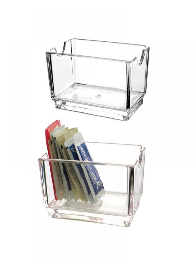 Sizikato Clear Acrylic Sugar Packet Holder Square Tea Bag Bowl, 4.3 Inches - Image 3