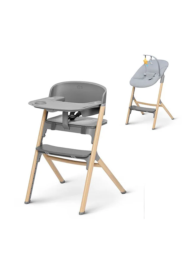 Kinderkraft High Chair With Bouncer Calmee - Igee Wood