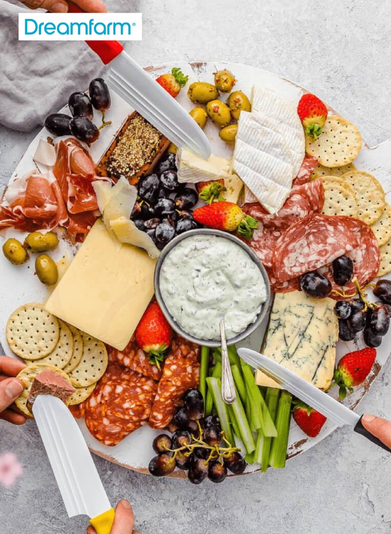 Dreamfarm Knibble Lite - Non-Stick Cheese Knife with Fork | Easy Grip | Stainless Steel Blade | Perfect for Hard & Soft Cheese | Dishwasher Safe | 31.5 x 8.5 x 1.5 cm - Image 2