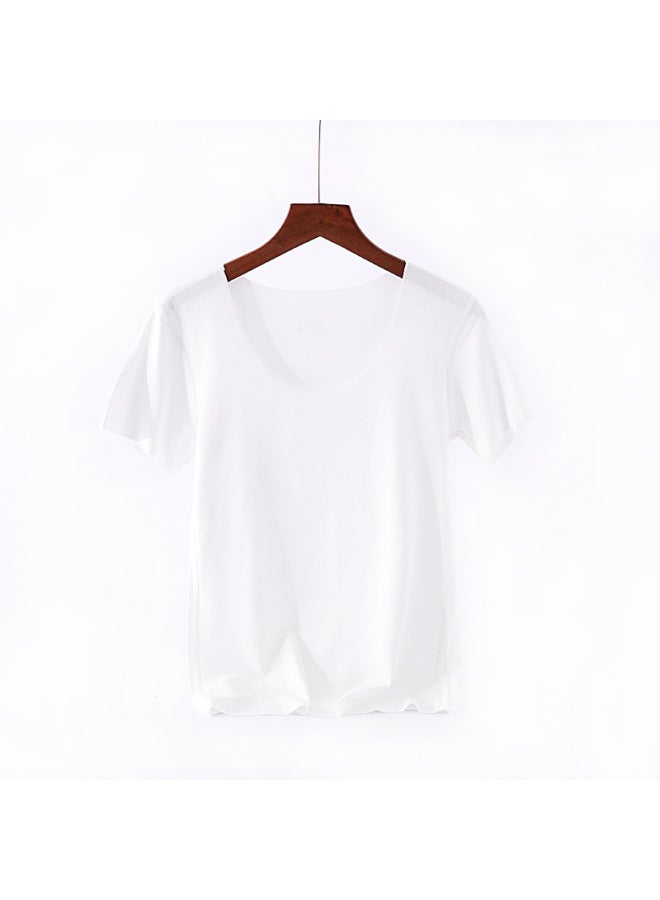 Women's T-shirt Spring And Summer New Lanjing Modal Cool-feeling Comfortable Inner Breathable Non-marking Home Clothes Women's Pajamas