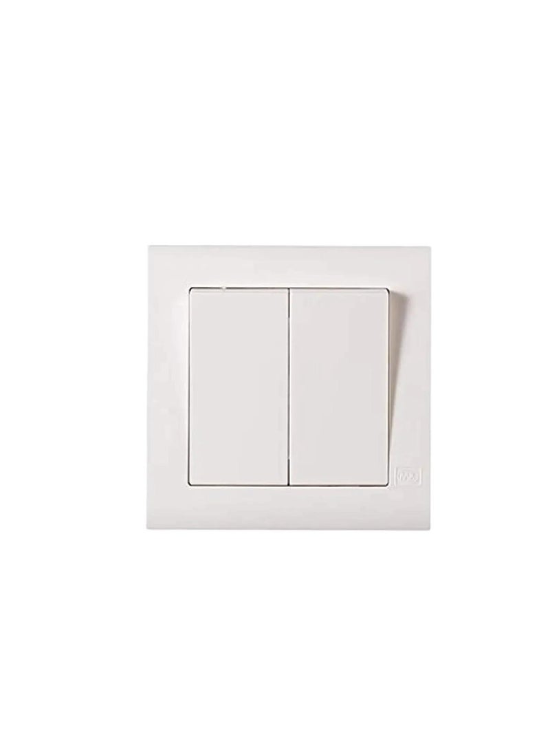 MK Mk Switch Wide Rocker-2G-2 Way-MV4782WHI 