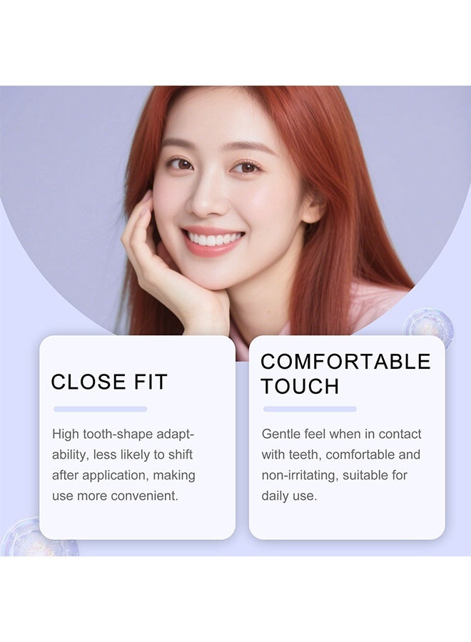 Feimuko Purple Teeth Whitening Strips for Sensitive Teeth, Enamel-Safe Color Correcting Tooth Whitener, Effectively Removes Stubborn Stains, Fast Acting & Non-Slip Grip, 14 Strips - Image 4
