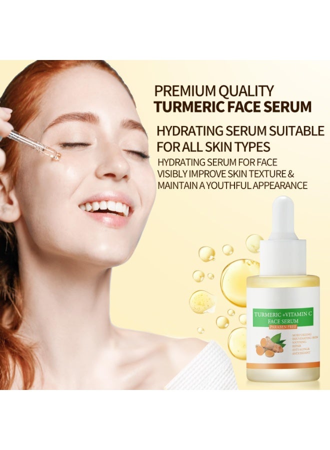 MOOYAM Turmeric Vitamin C Face Serum 30ml Dark Spot Corrector for Face and Body Hyperpigmentation and Acne Spots Hydrates and Smooths Dull Skin  - Image 5