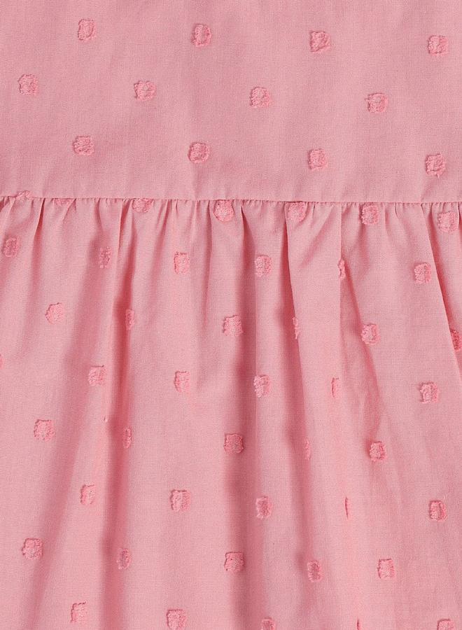 MINIKLUB Girls Ruffled Dobby Cotton Top - Image 5
