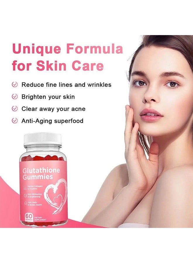Ocean Glutathione Gummies, Glutathione Whitening Gummies,Effective Skin Lightening Supplement, Anti-Aging Acne Marks, Hyperpigmentation Treatment 60 Gummies - Image 4