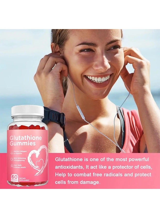 Ocean Glutathione Gummies, Glutathione Whitening Gummies,Effective Skin Lightening Supplement, Anti-Aging Acne Marks, Hyperpigmentation Treatment 60 Gummies - Image 2