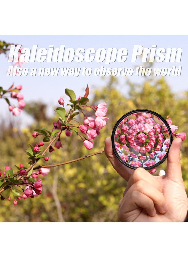 Generic 77mm Kaleidoscope Prism Camera Glass Filter Variable Number of Subjects SLR Photography Accessories  - Image 3