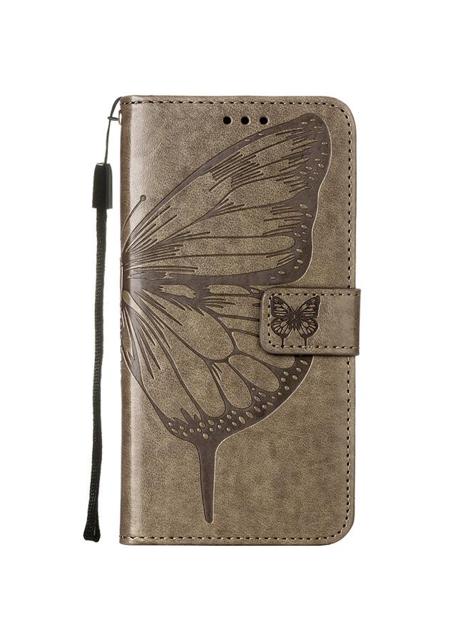 S-TOP Case For Alcatel 1L 2021 Embossed Butterfly Leather Phone Case - Image 2