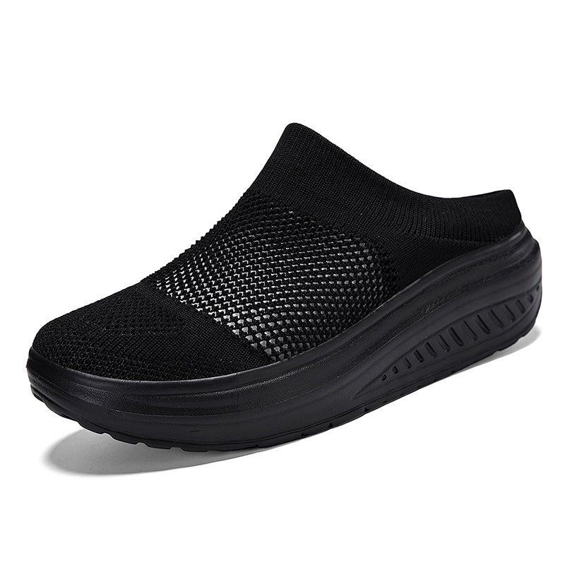 New Slip-On Shoes, Thick-Soled Casual Large-Size Women''s Shoes, Breathable, Lightweight, Comfortable Walking Shoes, Rocking Shoes for Women - Image 1