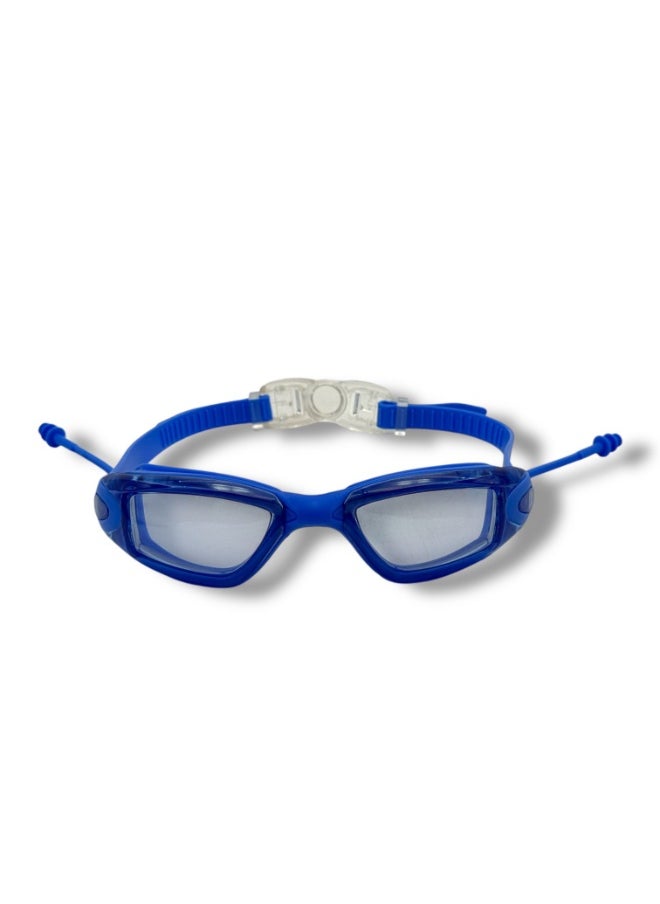 QSHOP ® Swimming Goggles with Back Closure for Expandable Fit + Comfortable Earplugs - Anti-fog and Water-Resistant Swimming Goggles for Kids and Adults for Workouts and Water Trips  - Image 3