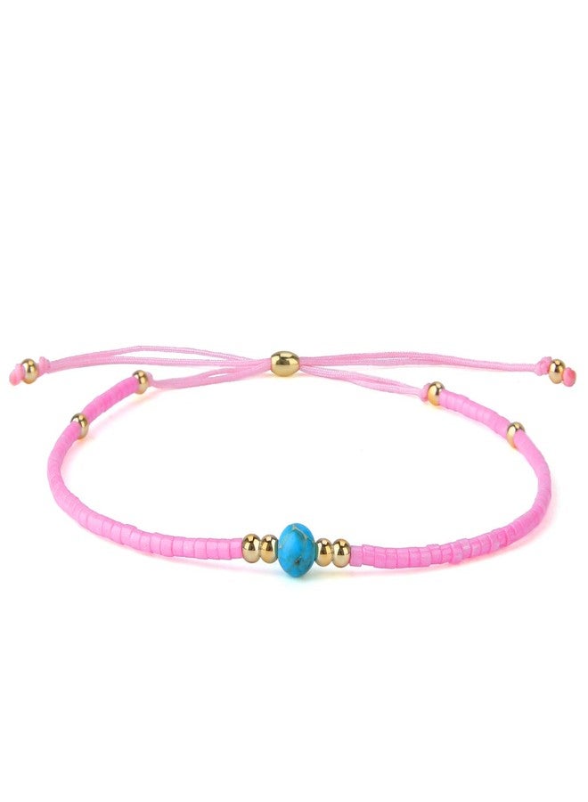 KELITCH Crystal Thin Strand Bracelets Boho Friendship Strand Bracelet Summer Beach Jewelry Gift - Image 1