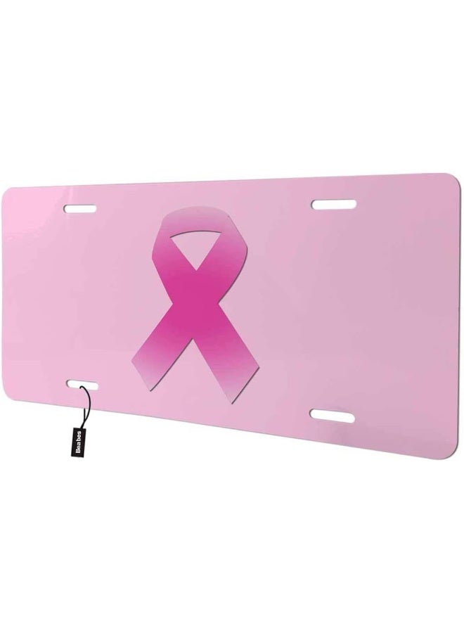 Beabes Breast Cancer Awareness Front License Plate Cover - Image 1