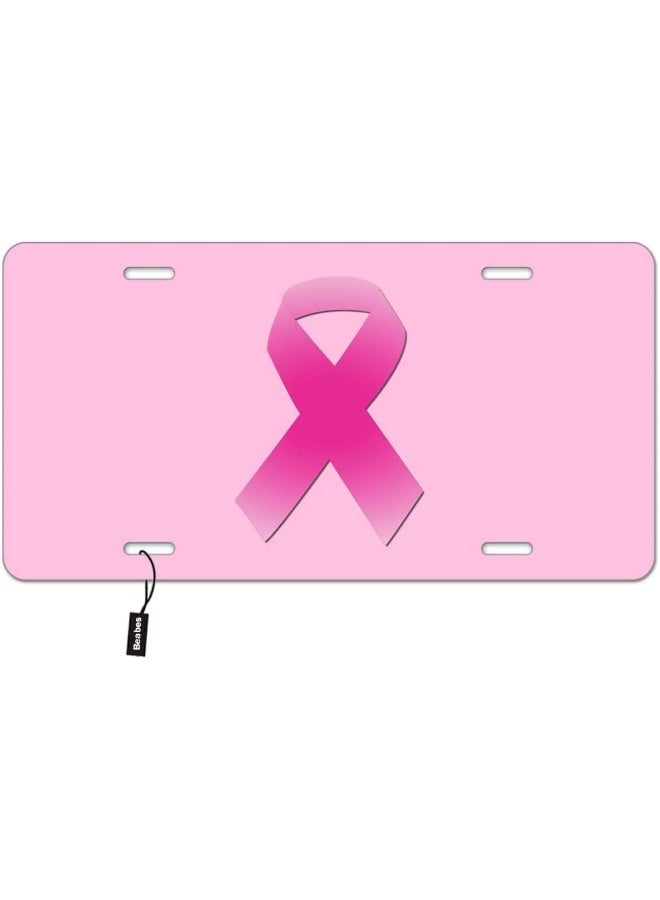 Beabes Breast Cancer Awareness Front License Plate Cover - Image 3