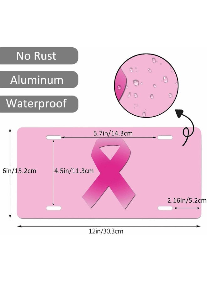 Beabes Breast Cancer Awareness Front License Plate Cover - Image 5