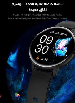 AOLON GTR Mini Smartwatch Health & Call 115 Modes Full Touchscreen Sports Smartwatch Black  - Image 3