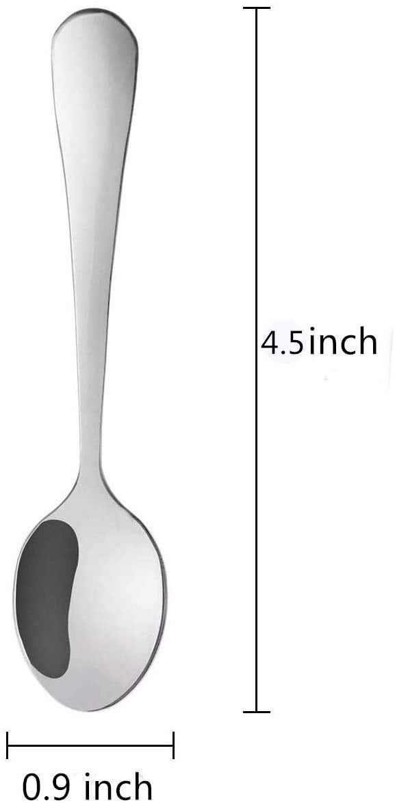 SZLFSX 20 Pieces Demitasse Espresso Spoons, 4.5 Inches Stainless Steel Mini Coffee Spoons - Image 2