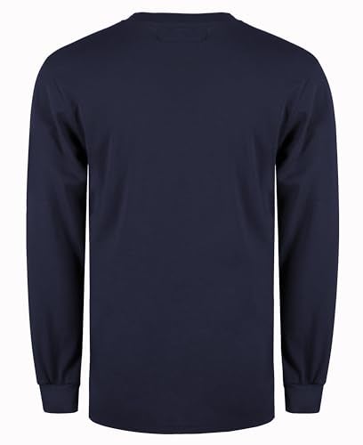 Titicaca FR Shirts Flame Resistant T Shirts 100% Cotton Men's Pre-Washed Navy Fire Retardant T-Shirts - Image 3