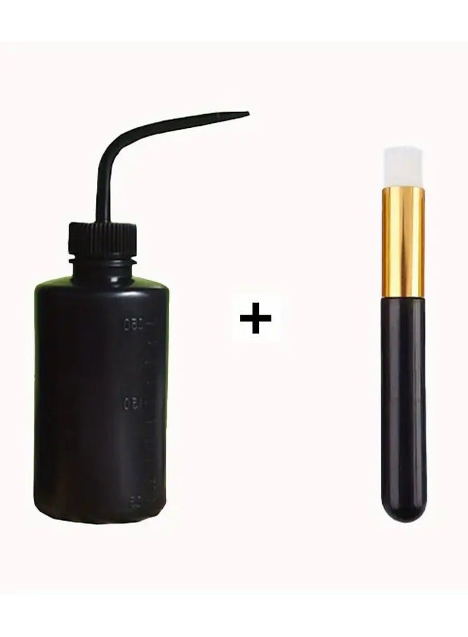 Rozino Eyelash Extension & Cleansing Kit: Soft Microfiber Brush, Leak-Proof Wash Bottle - Gentle Skincare for Lashes & Face, No Power Needed - Image 1