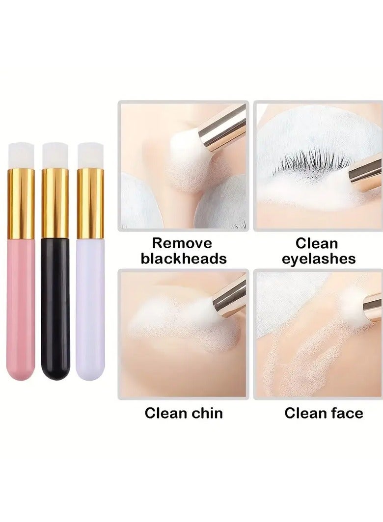 Rozino Eyelash Extension & Cleansing Kit: Soft Microfiber Brush, Leak-Proof Wash Bottle - Gentle Skincare for Lashes & Face, No Power Needed - Image 4