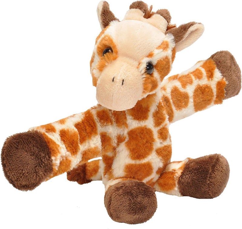 Wild Republic Huggers Giraffe Plush Toy, Slap Bracelet, Stuffed Animal, Kids Toys, 8 inches - Image 1