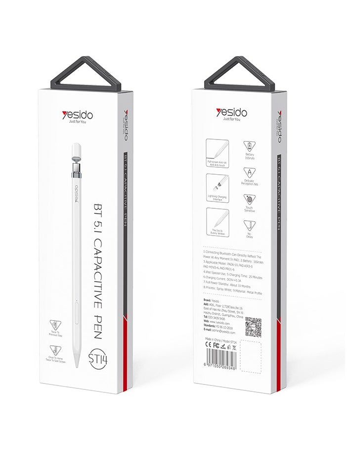 Yesido Yesido Black ST14 Capacitive Stylus Pen Is Compatible With All Touch Screen Devices And Is More Suitable For IPads And Tablets  - Image 1