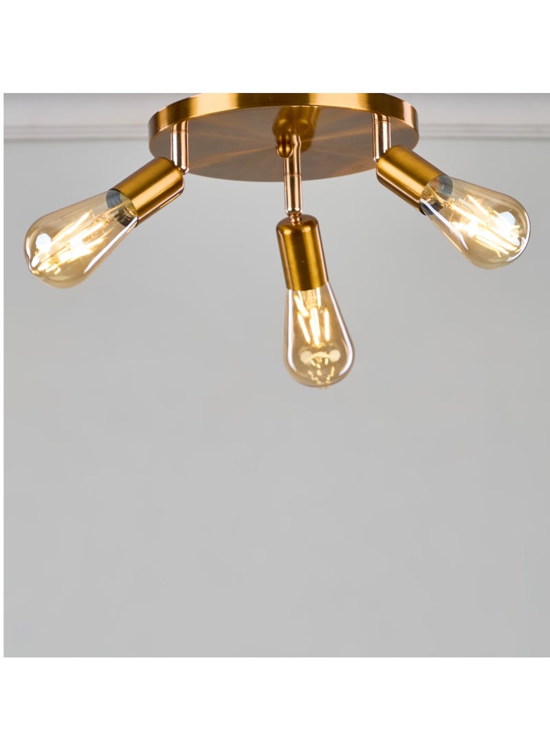 نجفة شوب Gold pendant with 3 bulb Sl-GG-C 