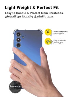 huanmate 2 in 1 Samsung Galaxy A35 Protection Pack - Ultra Clear Shockproof Case & Edge-to-Edge Screen Protector, 360 Degree Protection, Back Cover & Screen Protector for Samsung Galaxy A35  - Image 3