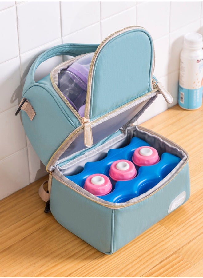 Generic - Milk storage pack Large capacity double layer baby diaper bag - Image 1