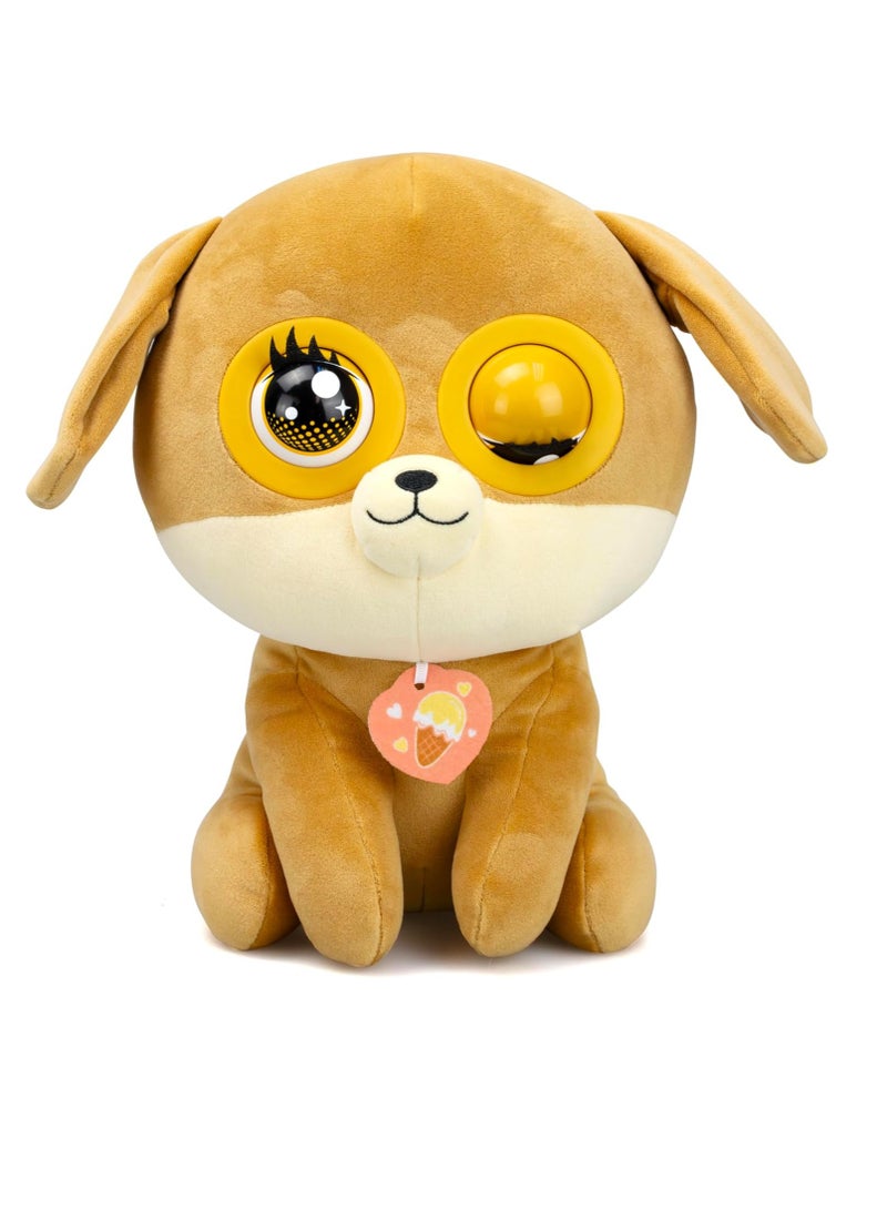 Silverlit Winksies Interactive Soft Toy - Caramel Puppy with Blinking Eyes & Sound Effects – Cuddly Plush Toy for Kids 3+ – Ice Cream Cone  - Image 4