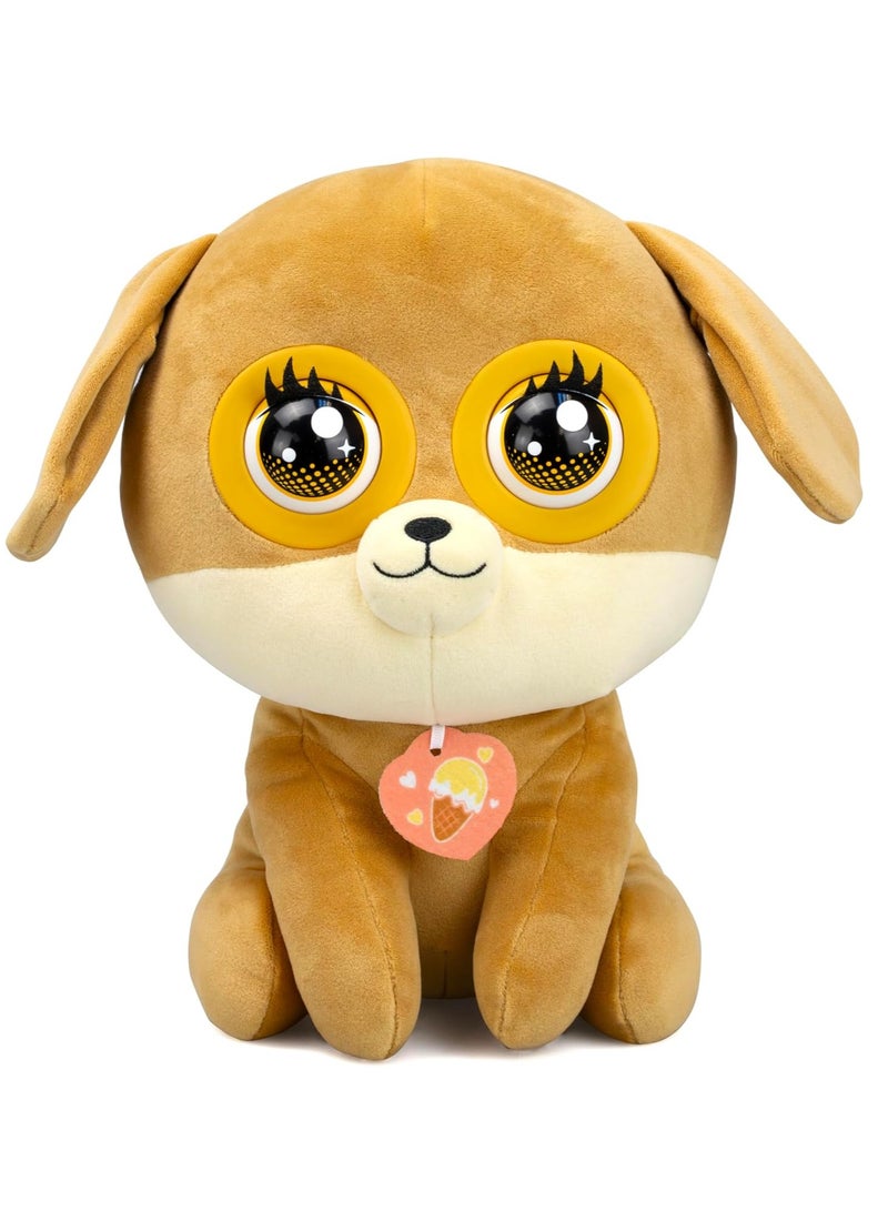 Silverlit Winksies Interactive Soft Toy - Caramel Puppy with Blinking Eyes & Sound Effects – Cuddly Plush Toy for Kids 3+ – Ice Cream Cone  - Image 3