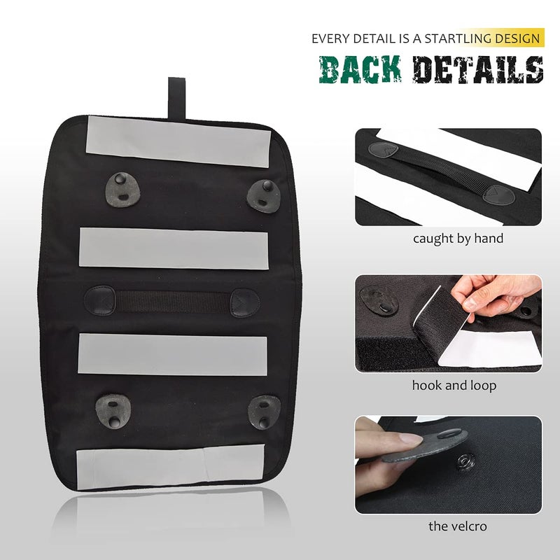 Mofun Tour Pack Lid Organizer Saddlebags Tour Luggage Storage Bag Compatible with Harley Touring FLT FLH 1999-2013 - Image 5