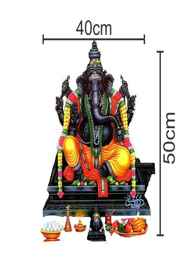 Sticker Yard Karpaga Vinayagar Vinyl Multicolor Wall Stickers Standard Size 40X50CM - Image 3
