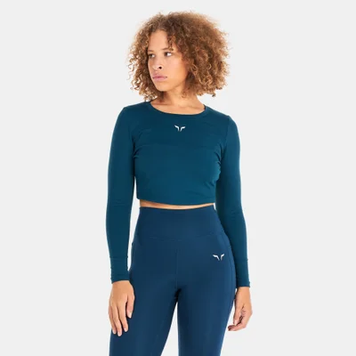 SQUATWOLF Women's Essential Full Sleeve Crop Top