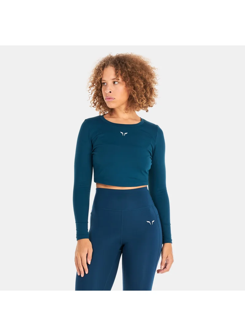 SQUATWOLF Women's Essential Full Sleeve Crop Top