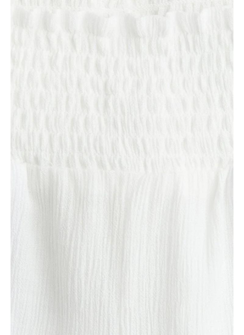 اتش اند ام Smocked crinkled trousers