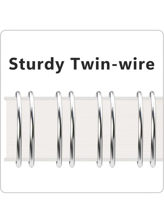 FAYET 3 Pack A5 Dot Grid Spiral Notebooks, 100gsm Thick Paper Bullet Journals with Clear Hardcover, 80 Sheets Each Ideal for Writing, Drawing & Planning - Image 3