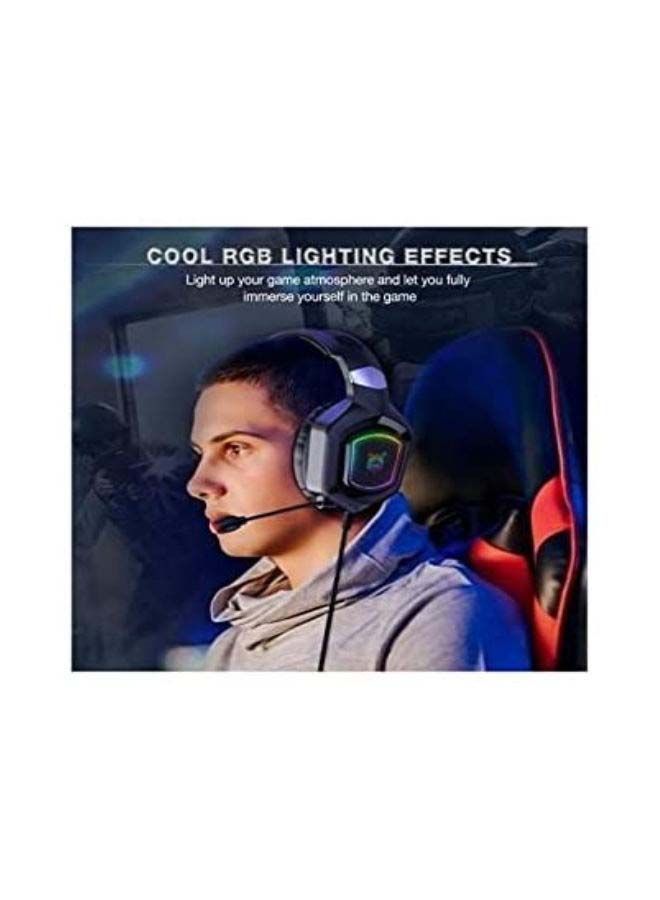 NIBEMINENT Onikuma X8 RGB Lighting Wired Gaming Headset With Mic - Image 3