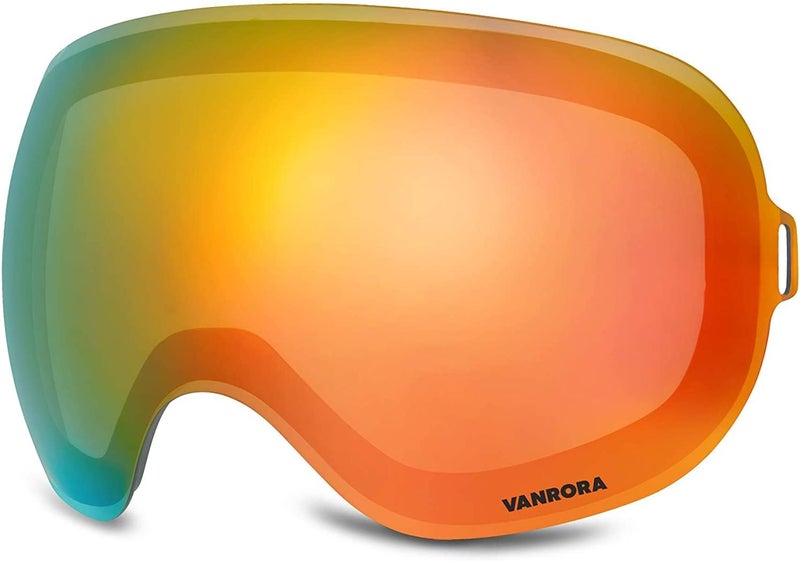 VANRORA X-Mag Ski Goggles Replacement Lens, Extra Snowboard Goggles Lens, Anti-Fog & 100% UV Protection - Image 1