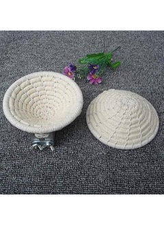 Orgrimmar Handmade Cotton Rope Bird Nest Breeding Nest Hatch House Cage For Budgie Parakeet Cockatiel Parakeet Conure Canary Finch Lovebird Small Parrot (1 Pc)  - Image 4