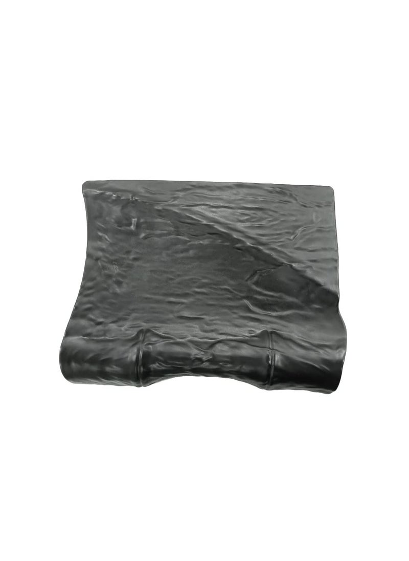 Master Master Melamine Rectangle Shape Serving Platter for Starter Snacks Desserts Unbreakable Snacks PlateTray for Home Restaurant Caf Party UseMatte Black 11 x 9 Inch  - Image 2
