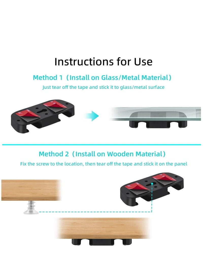 Generic - Desk Mount Bracket for Playstation 5/4 Controllers Under Desk Holder Stand for PS5/PS4 Controller - Image 1