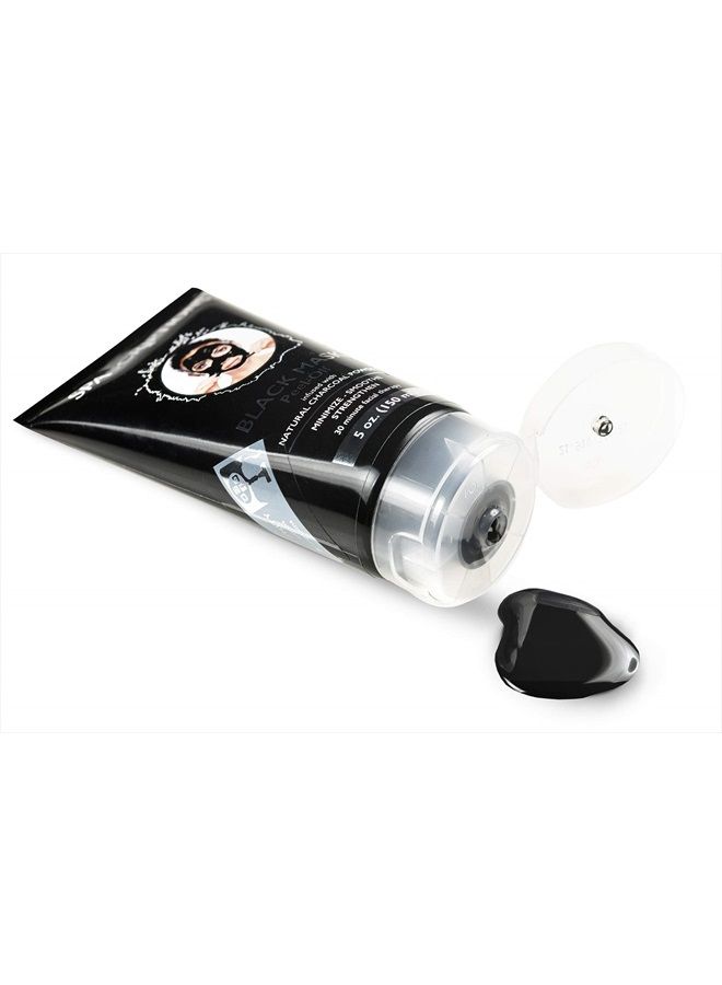Spascriptions 5 oz 150 ml Black Mask, Blackhead Remover Mask, Blackhead Peel Off Face Mask, Charcoal Face Mask, Blackhead Mask, Deep Cleansing Black Mask, Pore Shrinking Facial Mask for Face & Nose Sk - Image 3