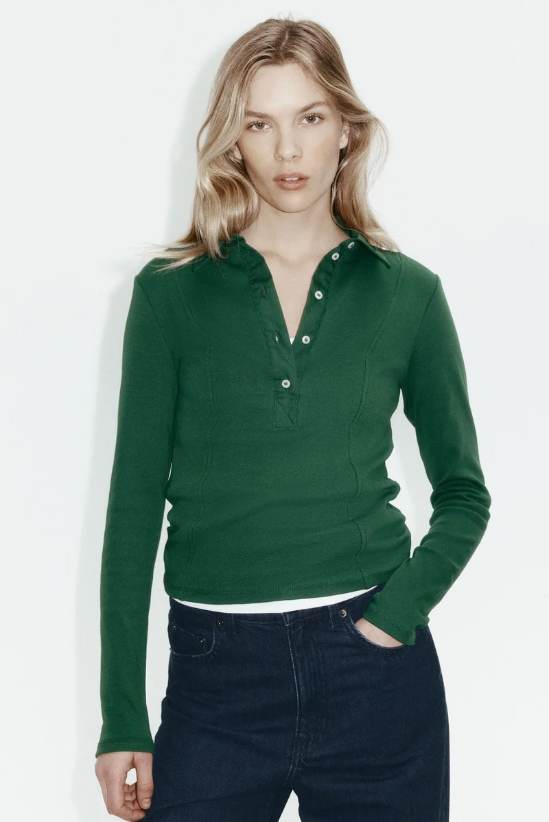 H&M Fitted polo shirt