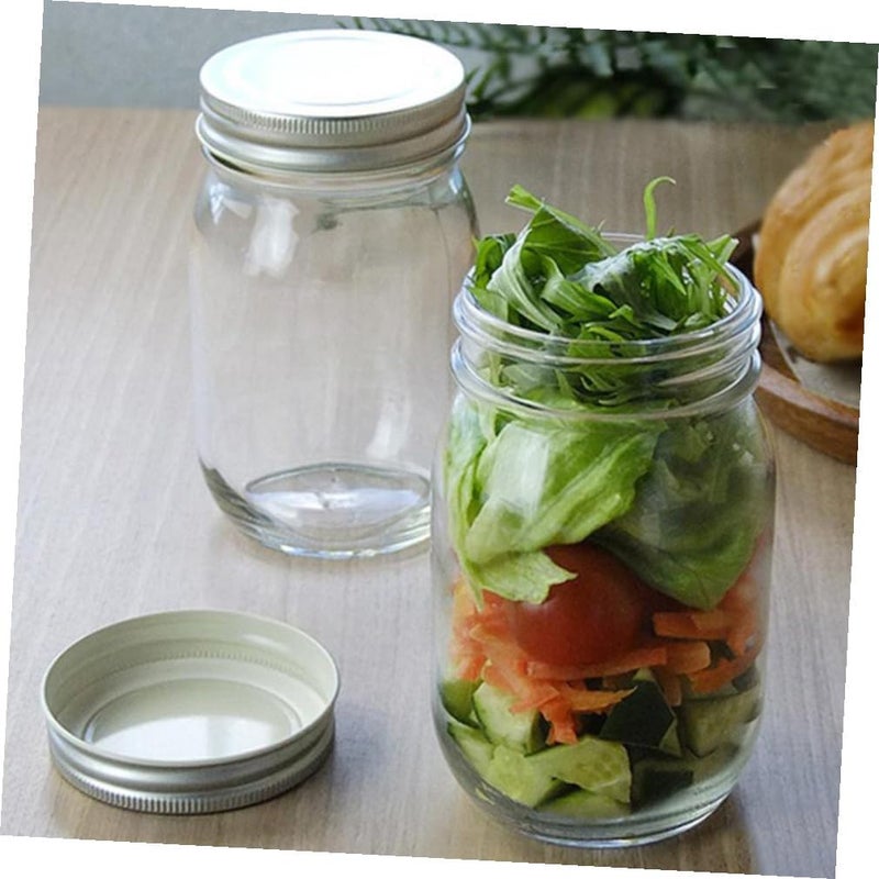 VICASKY 4pcs 380ml Glass Jam Jars with Lids Sealed Food Storage Containers Caviar Jars for Kitchen and Canning Use - Image 4