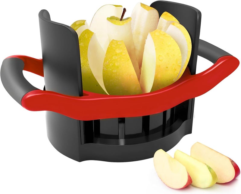 Newness 5.12 Inch Large Apple Slicer, Cut 8 Slices All the Way Through, HEAVY - DUTY Stainless Steel Apple Corer & Slicer for Fruits & Vegetables - Dishwasher Safe - Image 1