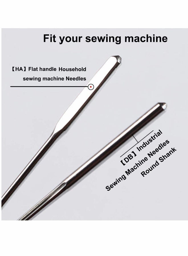 Heavy Duty Sewing Machine Needles, DB 80/12 Round Top Universal Regular Point for Singer, Brother, Janome, Varmax (10 Pcs) - Image 2