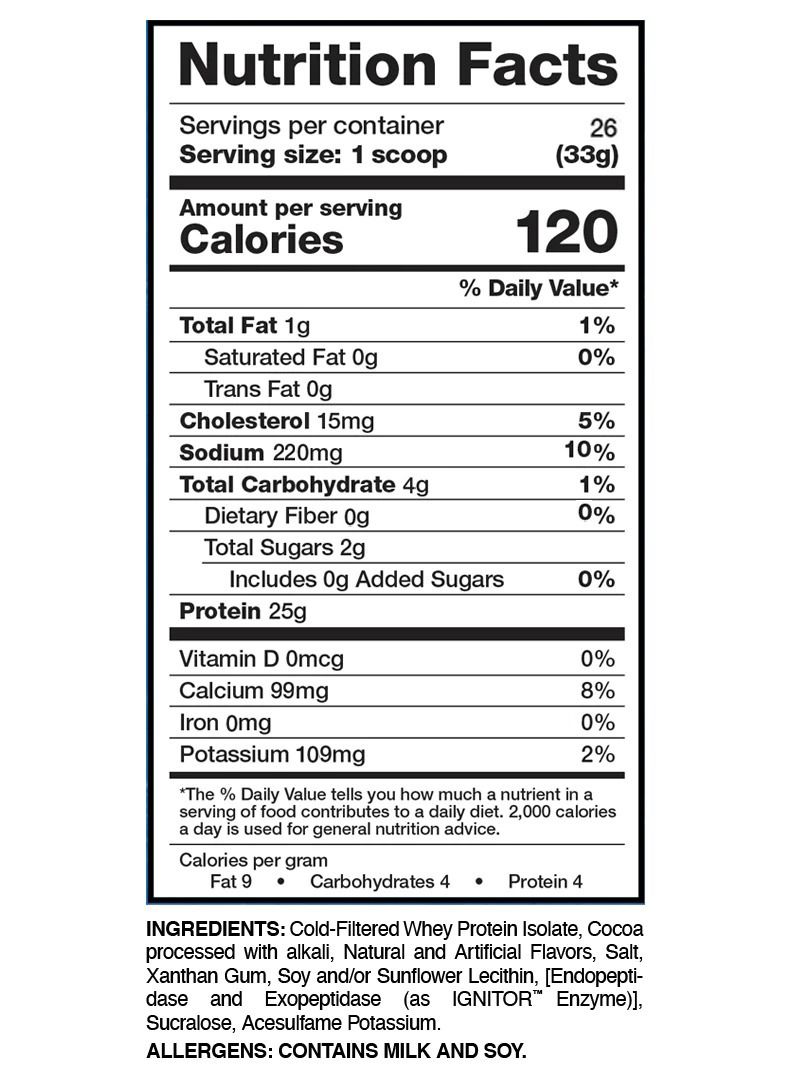 أيفوجن نيوتريشن ايزو جيكت ألترا بيور واي بروتين - كوكيز وكريمة - (26 حصة) - Image 3